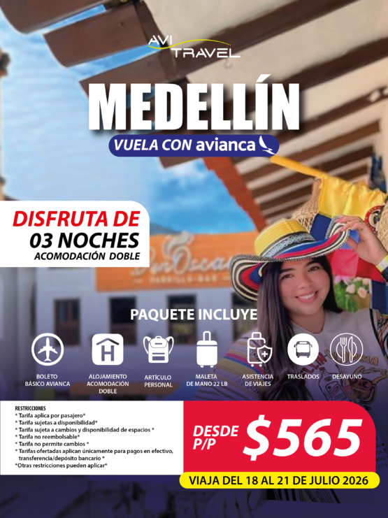 sitio web MEDE Paquete Medellín